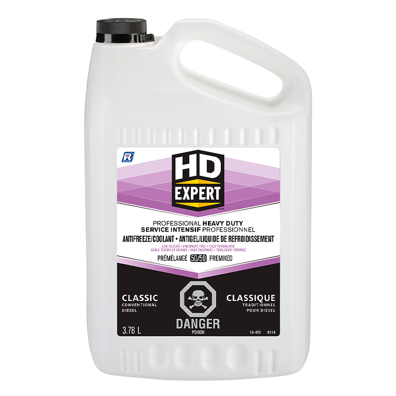 HD Expert™ - 50/50 Pre-Diluted Conventional Diesel Heavy Duty Antifreeze/Coolant, Classic, 3.78 L